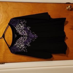 Catherines 3/4 sleeve top EUC